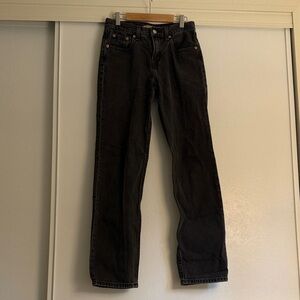 Levi's Black Straight Leg Jeans